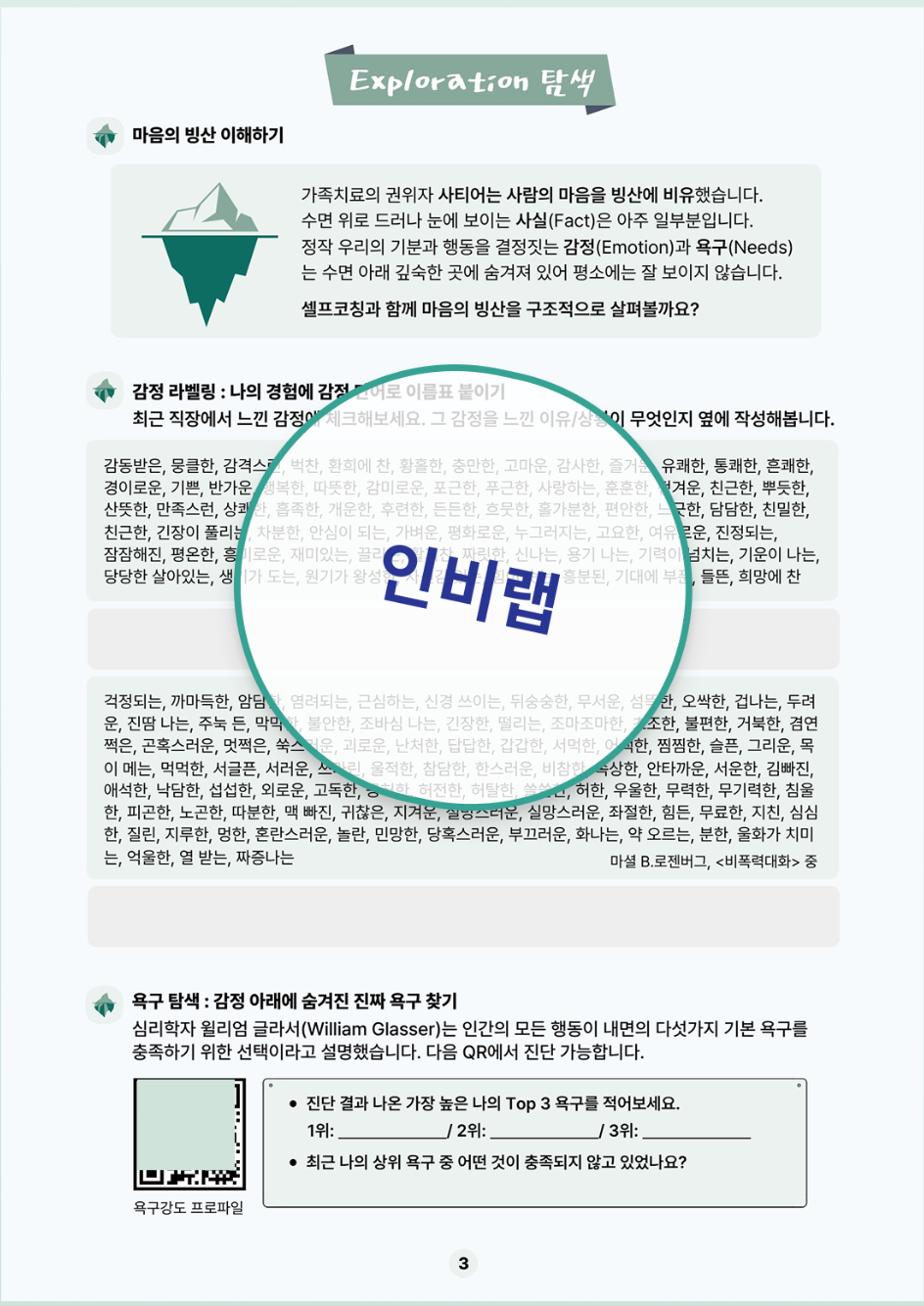 셀프코칭 키트 워크시트